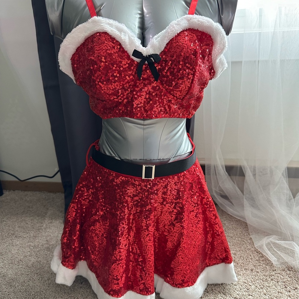 Katydid Red and White Holiday Dress